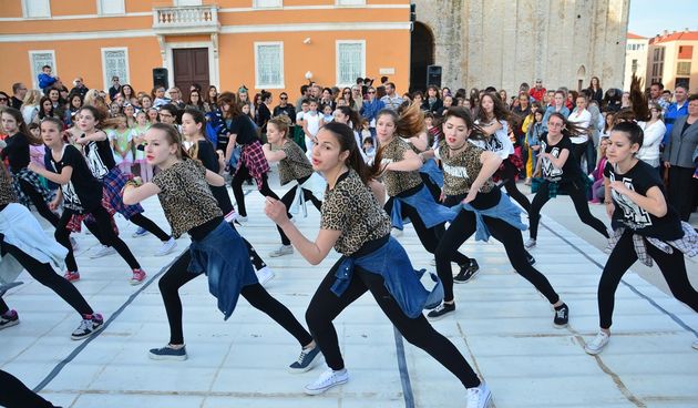 Zadarske plesne skupile obilježile Svjetski dan plesa; foto Iva Perinčić