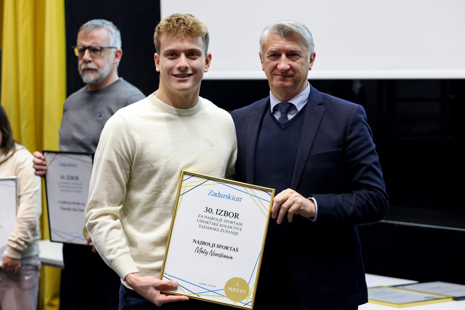 dodjela nagrada za najbolje sportaše i sportske kolektive Zadarske županije dodjela nagrada za najbolje sportaše i sportske kolektive Zadarske županije