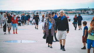 Škura bura na zadarskoj rivi 15. srpnja 2016.