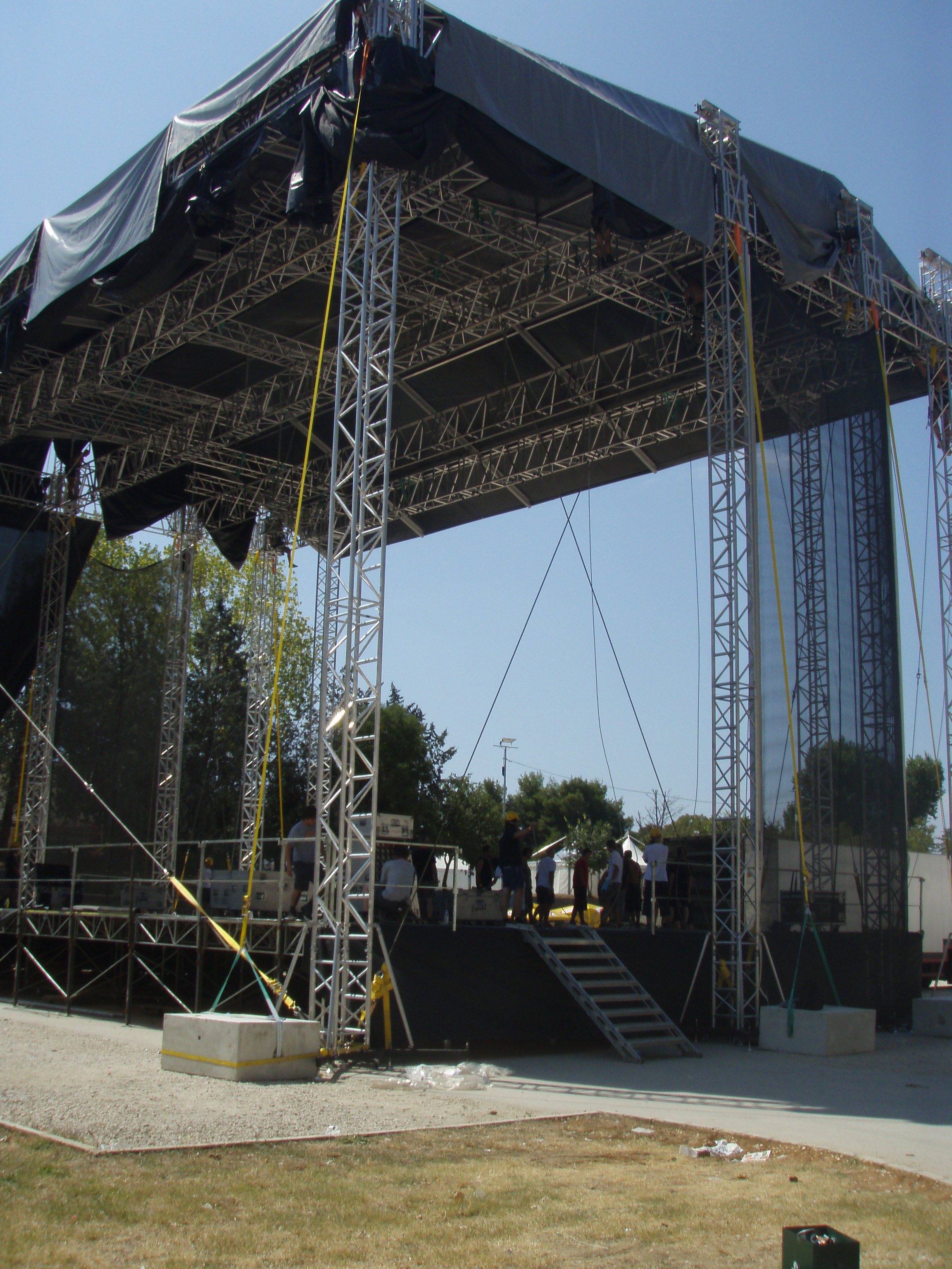 Pripreme za koncert Lennyja Kravitza