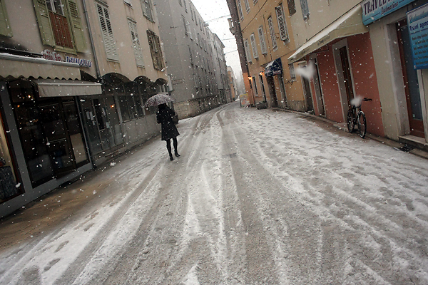 Snijeg u Zadru, 17. prosinca 2009, Foto: Saša Čuka