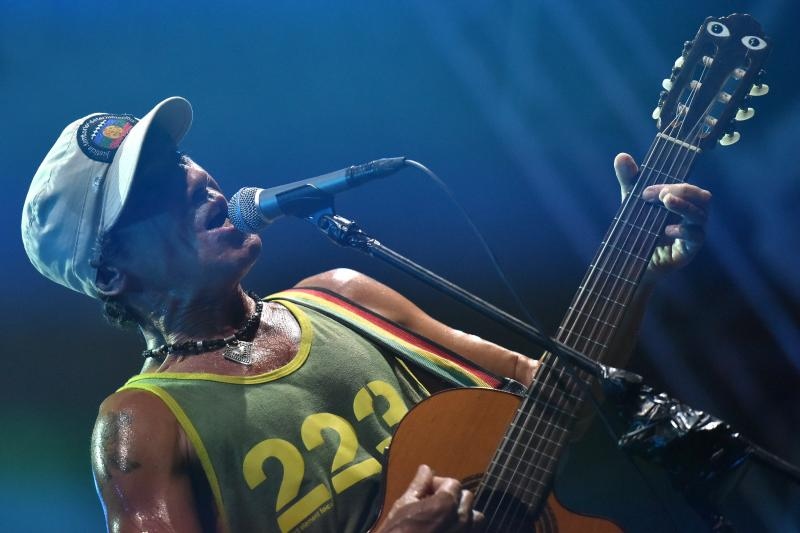 Manu Chao, jedan od najomiljenijih bendova na ovim prostorima, odrzali su veceras koncert na zadarskom Jazine Open Airu. Photo: Dino Stanin/PIXSELL Manu Chao, jedan od najomiljenijih bendova na ovim prostorima, odrzali su veceras koncert na zadarskom Jazine Open Airu. Photo: Dino Stanin/PIXSELL