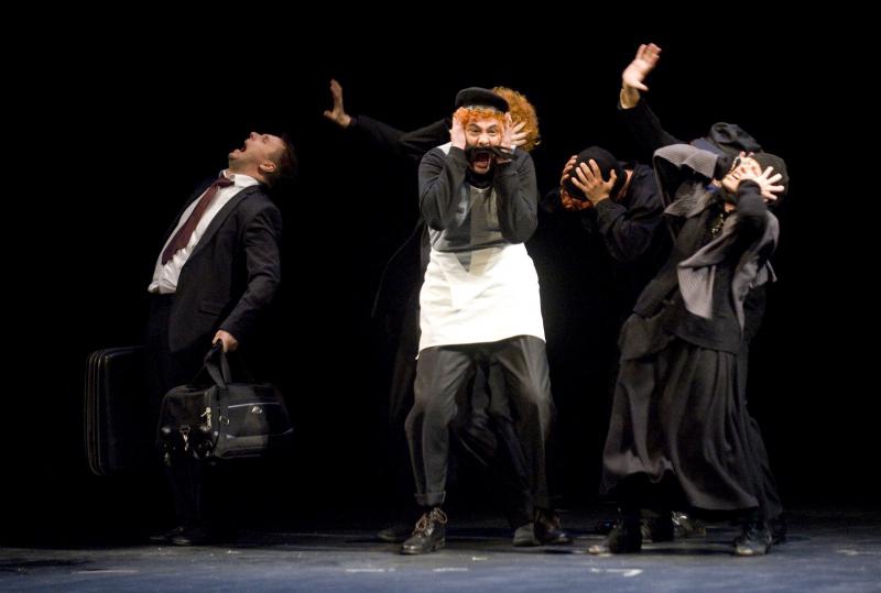 08.11.2013., Zagreb – Premijera predstave Osmi povjerenik, po romanu Renata Baretica, u reziji Sase Anocica. Photo: Daniel Kasap/PIXSELL