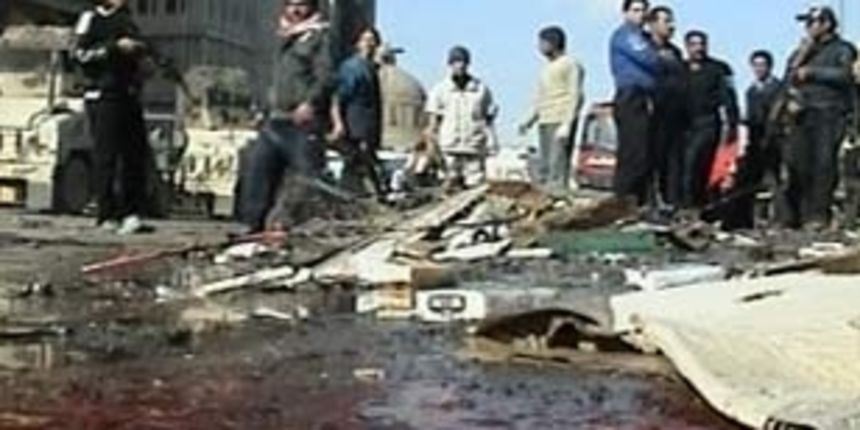Samoubilački napad u Mosulu (Foto: HTV) Samoubilački napad u Mosulu (Foto: HTV)
