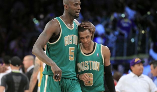 Kevin Garnett i Rajon Rondo (Boston Celtics), foto: Reuters