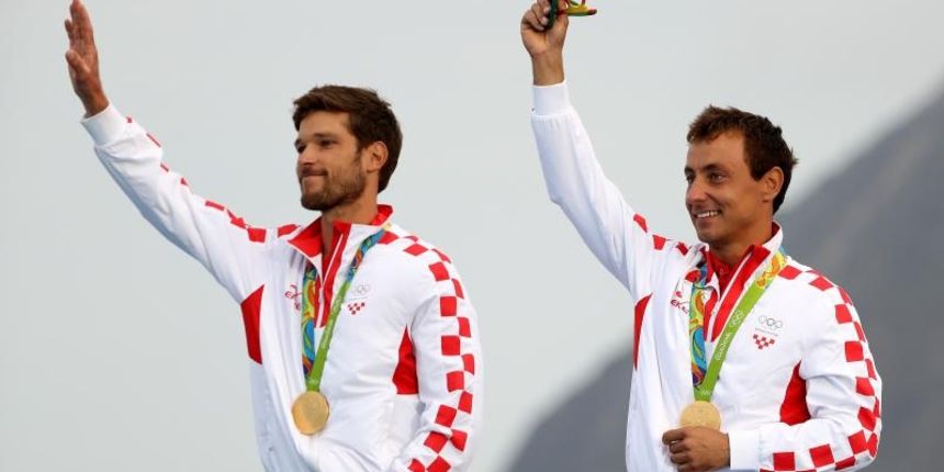 Rioe de Janeiro. Olimpijski prvaci u klasi 470, Šime Fantela i Igor Marenić. Photo. Igor Kralj/PIXSELL Rioe de Janeiro. Olimpijski prvaci u klasi 470, Šime Fantela i Igor Marenić. Photo. Igor Kralj/PIXSELL