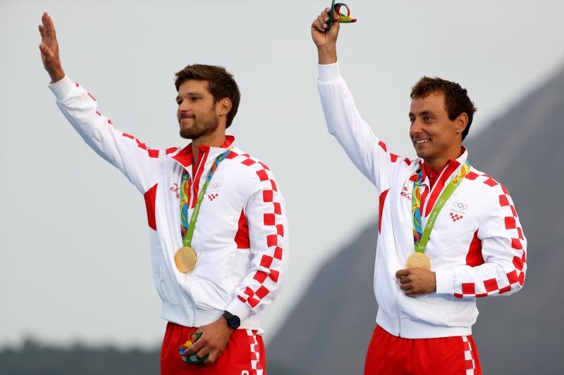 Rioe de Janeiro. Olimpijski prvaci u klasi 470, Šime Fantela i Igor Marenić. Photo. Igor Kralj/PIXSELL Rioe de Janeiro. Olimpijski prvaci u klasi 470, Šime Fantela i Igor Marenić. Photo. Igor Kralj/PIXSELL