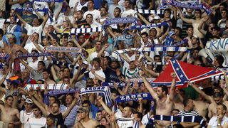 Zadar, 080610.
Dvorana Kresimir Cosic.
Cetvrta finalna kosarkaska utkmica izmedju Zadra i Cibone.
Na fotografiji: navijaci Zadra, Tornado.
Foto: Jure Miskovic / CROPIX Zadar, 080610.
Dvorana Kresimir Cosic.
Cetvrta finalna kosarkaska utkmica izmedju Zadra i Cibone.
Na fotografiji: navijaci Zadra, Tornado.
Foto: Jure Miskovic / CROPIX