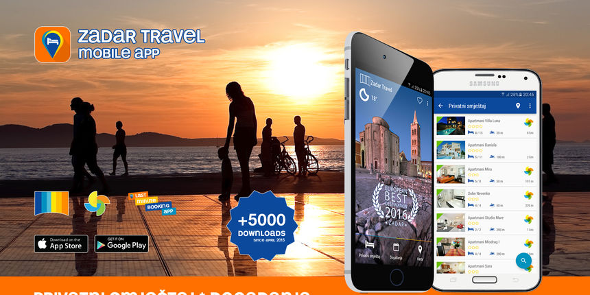 Zadar Travel app skinut već pet tisuća puta! Zadar Travel app skinut već pet tisuća puta!
