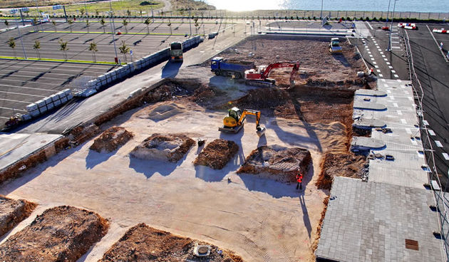 Izgradnja zgrade terminala u putničkoj luci Gaženica, foto: Lučka uprava Zadar