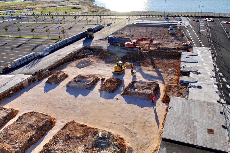 Izgradnja zgrade terminala u putničkoj luci Gaženica, foto: Lučka uprava Zadar Izgradnja zgrade terminala u putničkoj luci Gaženica, foto: Lučka uprava Zadar