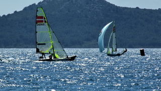 Jedrenje: SP klase 49er – drugi dan 8. svibnnja 2012, Foto: Leonard Kvarantan Jedrenje: SP klase 49er – drugi dan 8. svibnnja 2012, Foto: Leonard Kvarantan