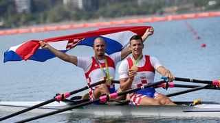 Rio de Janeiro, Brazil – Braća Sinkovic, Martin i Valent, osvajači su olimpijske zlatne medalje u utrci dvojaca na pariće.  Photo: Igor Kralj/PIXSELL