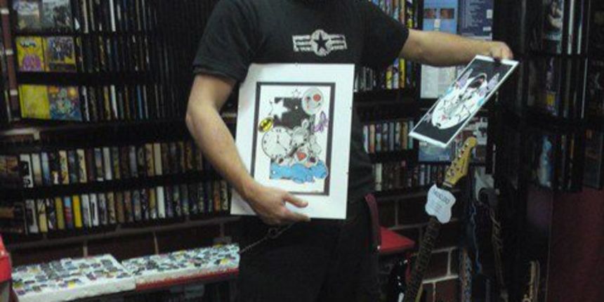 U sklopu Dana prodavaonica ploča, mladi zadarski umjetnik Marin Franić izlaže svoje ilustracije u Dallas music shopu na Kalelargi. Izložbu čine ilustracije objedinjene pod nazivom “Kreativni nered”