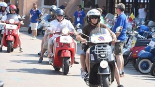 U Biogradu na moru zapoceo je Vespa World Days 2015 koji traje od 11-14. lipnja. Ocekuje se dolazak 5000 vozaca iz 32 zemlje. Photo: Hrvoje Jelavic/PIXSELL U Biogradu na moru zapoceo je Vespa World Days 2015 koji traje od 11-14. lipnja. Ocekuje se dolazak 5000 vozaca iz 32 zemlje. Photo: Hrvoje Jelavic/PIXSELL