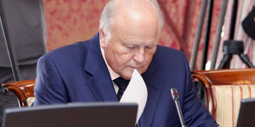 Zagreb, 200612.
Vlada.
Redovita sjednica Vlade.
Na slici: Slavko Linic.
Foto: Davor Pongracic / CROPIX