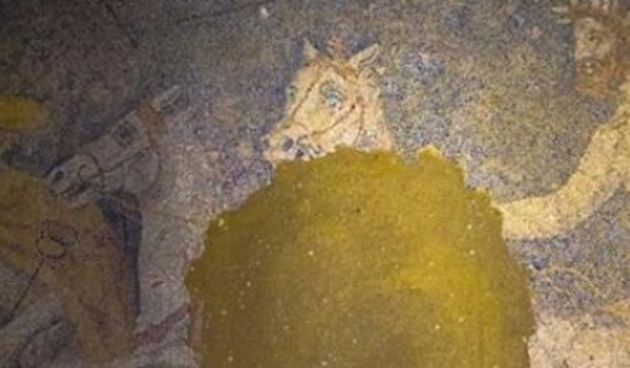 Zadivljujuć mozaik najveće dosad otkrivene antičke grobnice u Grčkoj, foto: news.gtp.gr