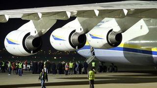 Antonov 225 u zagrebačkoj zračnoj luci Pleso, Foto: Borna Filić/PIXSELL
