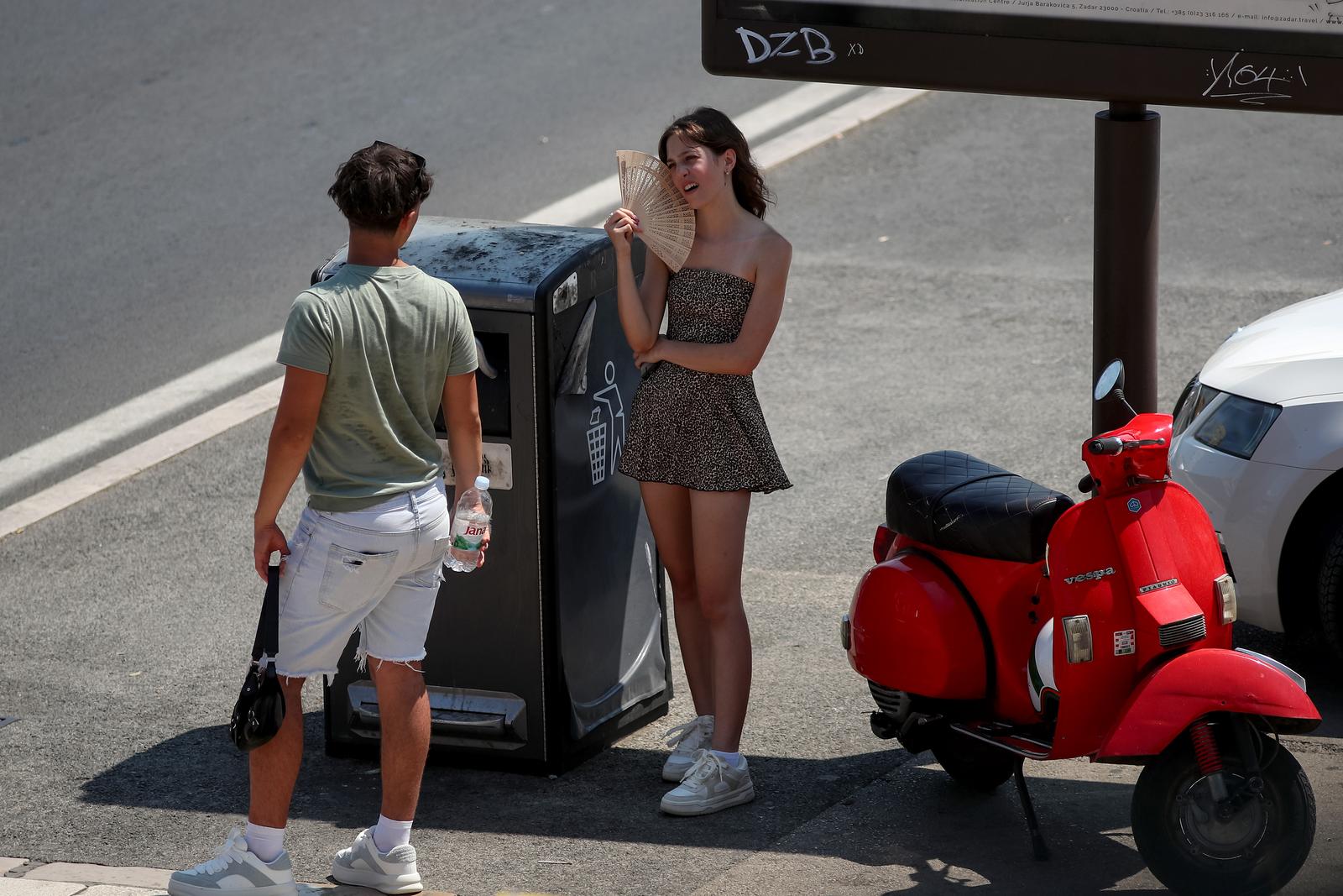 Toplinski val ponovo u Zadru Toplinski val ponovo u Zadru