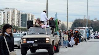 Stanarske maškare u karnevalskoj povorci, foto Iva Perinčić
