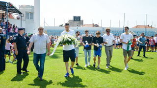 Zadarska vatrena četvorka na Stanovima se družila s mladim zadarskim nogometašima