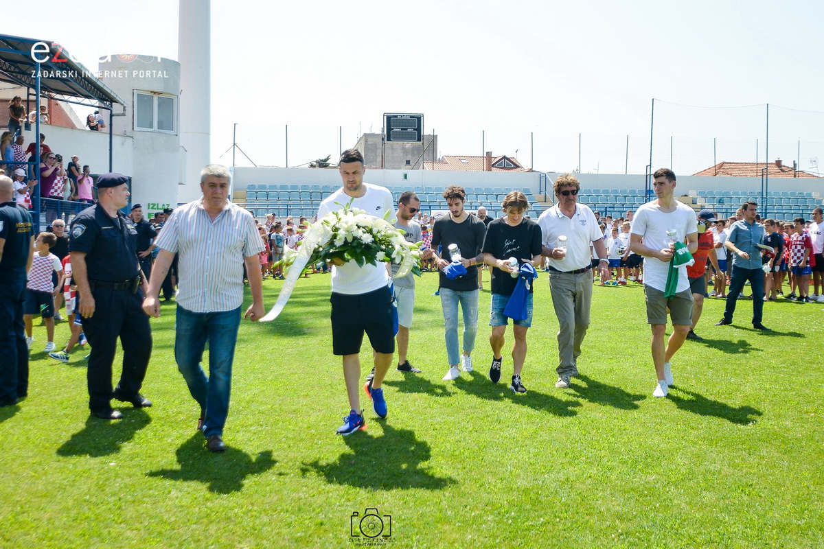 Zadarska vatrena četvorka na Stanovima se družila s mladim zadarskim nogometašima