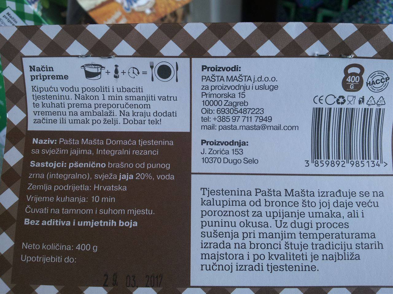 Stara riva: Degustacija tjestenine “Pašta Mašta” Stara riva: Degustacija tjestenine “Pašta Mašta”