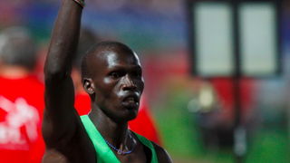 Zagreb, 130911.
IAAF World Challenge Zagreb 2011, 
61. memorijal Borisa Hanzekovica na atletskom stadionu Mladost na Savi.
Na slici: prvi na 1500 m Chepseba Nixon Kiplimo.
Foto: Goran Mehkek / CROPIX