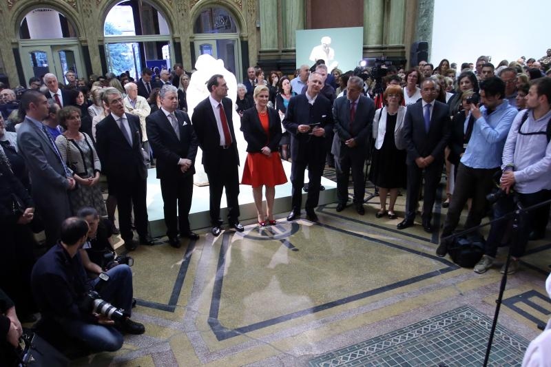 Svecano otvorenje izlozbe Augustea Rodina pod nazivom Rodin u Mestrovicevom Zagrebu. Photo: Igor Kralj/PIXSELL