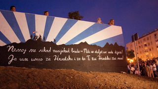 Bili Brig kod Ošk. Zadarski otoci: Svečanost imenovanja trga po D.T. Gavranu, foto: Darko Belančić