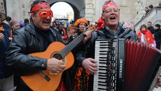 Stanarske maškare u karnevalskoj povorci, foto Iva Perinčić