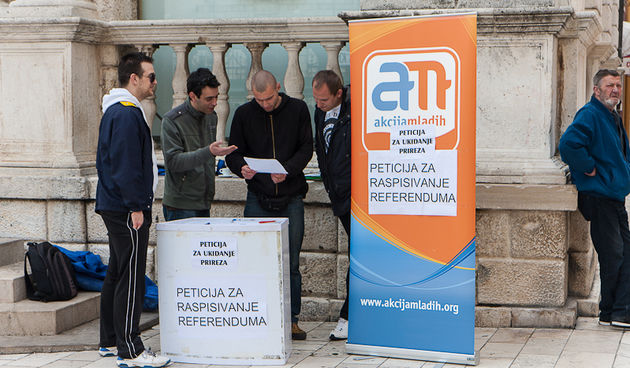 Akcija Mladih na Narodnom trgu, foto: Darko Belančić