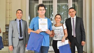 Zamjenik župana primio nagrađene učenike Zamjenik župana primio nagrađene učenike