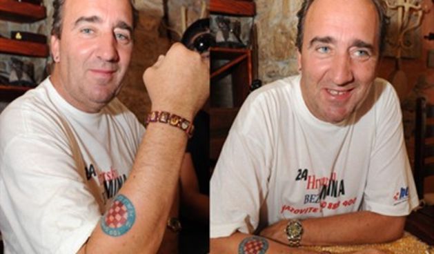 Mladen Grdović, tetovaža (Foto: A. Lučić, CROPIX)