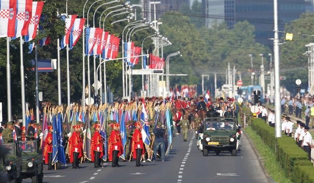 Svecani mimohod Hrvatske vojske povodom obiljezavanja Dana pobjede i domovinske zahvalnosti i Dana hrvatskih branitelja te 20. obljetnice vojno-redarstvene operacije Oluja, Photo: Željko LUkunić/PIXSELL