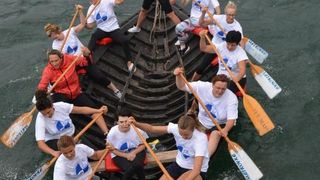 Opuzen: Utrke veslača za startne pozicije za 19. maraton lađa na Neretvi. Photo: Damir Špehar/PIXSELL