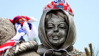 Veseli hrvatski navijači u Rostovu na Donu