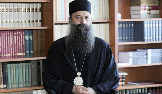 Mitropolit Porfirije služio prvu božićnu liturgiju u hramu Preobraženja Gospodnjeg, foto: balkans.aljazeera.net