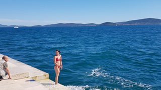 Prekrasno subotnje poslijepodne na zadarskoj rivi. Foto: Mladen Malik