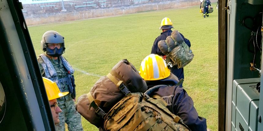 Zračne snage i vojnici gase veliki požar na Pelješcu Zračne snage i vojnici gase veliki požar na Pelješcu