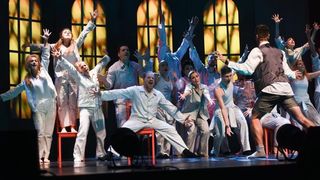 U Velikoj dvorani Vatroslava Lisinskog odrzana je premijera mjuzikla Pacijenti. Libreto je napisao Miro Gavran, glazbu Tonci Huljic, tekstove Vjekoslava Huljic, Igor Weidlich je dramaturg, a reziser mjuzikla je Igor Barberic. Photo: Davor Visnjic/PIXSELL U Velikoj dvorani Vatroslava Lisinskog odrzana je premijera mjuzikla Pacijenti. Libreto je napisao Miro Gavran, glazbu Tonci Huljic, tekstove Vjekoslava Huljic, Igor Weidlich je dramaturg, a reziser mjuzikla je Igor Barberic. Photo: Davor Visnjic/PIXSELL