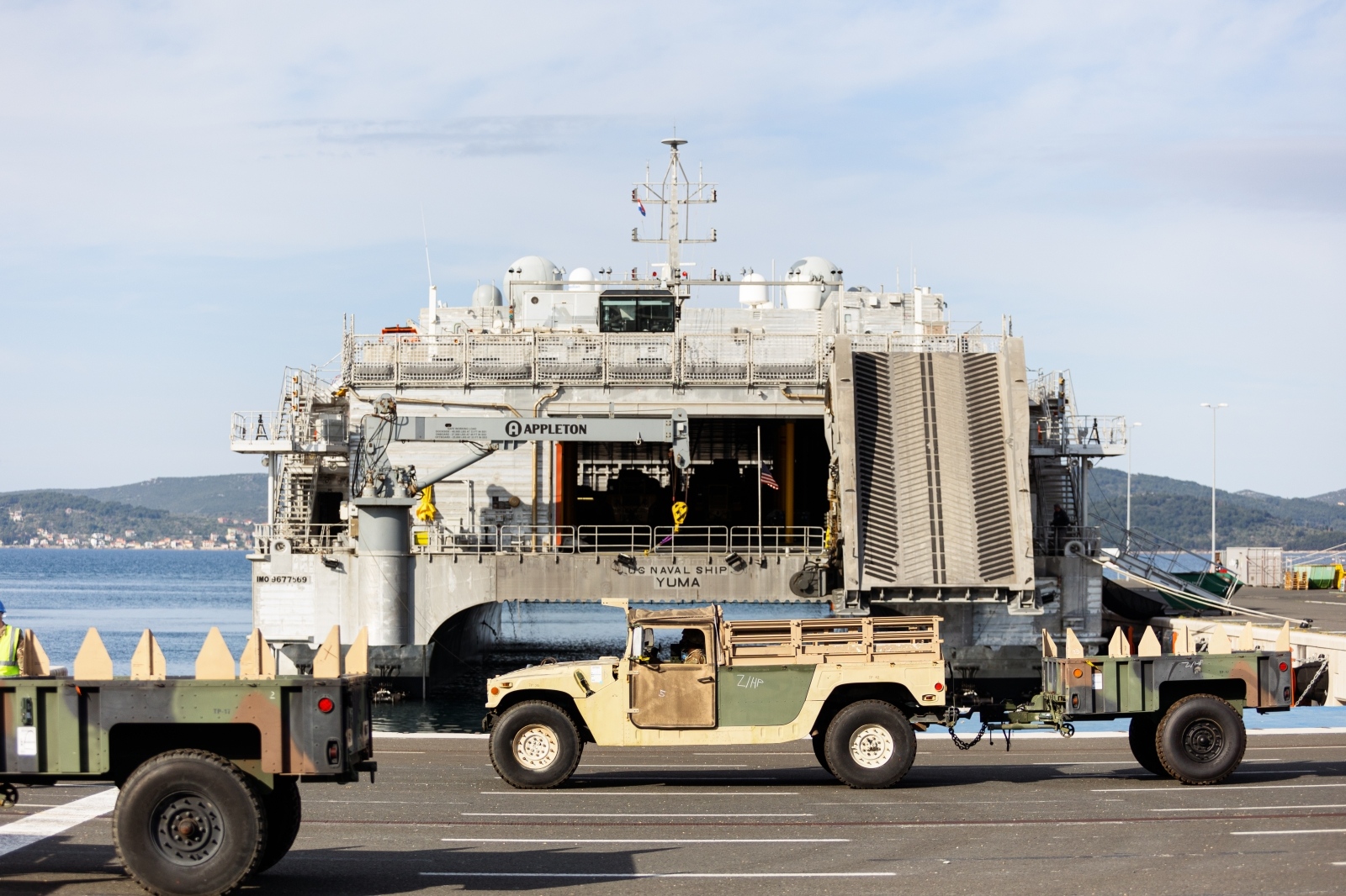 U Gaženicu dopremljena vojna oprema i sredstva za vježbu Immediate Response 21 U Gaženicu dopremljena vojna oprema i sredstva za vježbu Immediate Response 21