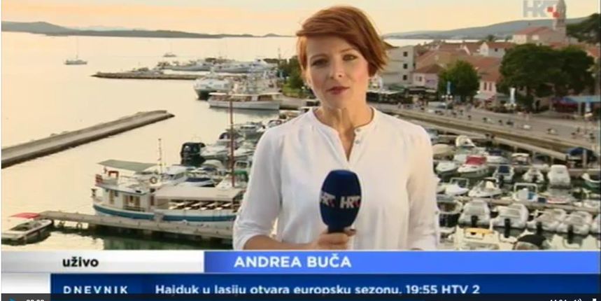 Andrea Buča, prilog o Biogradu u Dnevnku HRT-a