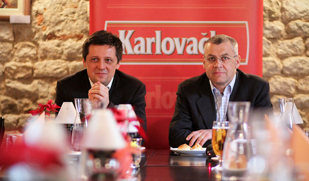 Restoran Atriji na Poluotoku. Karlovacka pivovara organizirala je degustaciju domaceg i stranog piva iz svog portfelja, te portfelja Heineken-a. Foto-SAŠA ČUKA