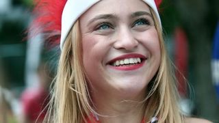 Hrvatski navijači okupirali Saint-Etienne pred utakmicu između Hrvatske i Češke. Photo: Sanjin Strukić/PIXSELL