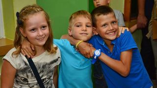 Prvi dan škole u OŠ Stanovi  ; foto Iva Perinčić