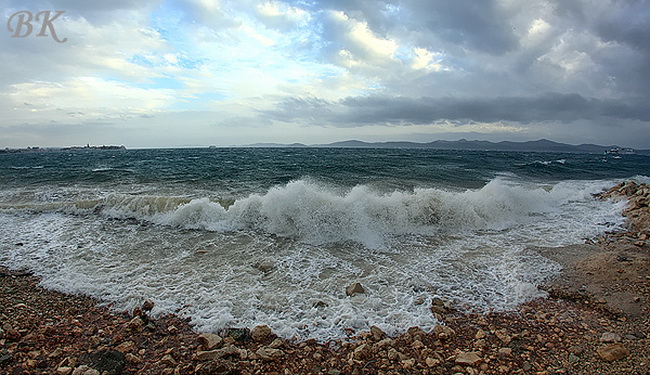 Jugo u Zadru 29. ozujka 2009. (Foto: Boris Kacan)