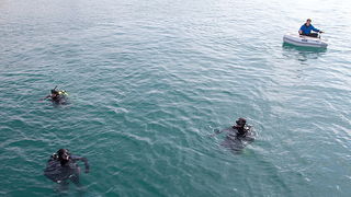 Ronilacki klub Sv. Roko – čišćenje, uvala Jazine, foto: Leo Banić