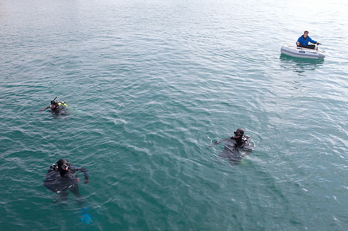 Ronilacki klub Sv. Roko – čišćenje, uvala Jazine, foto: Leo Banić