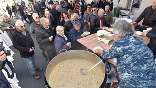 Priprema rižota s plodovima mora u sklopu Tuna, Sushi & Wine Festivala Priprema rižota s plodovima mora u sklopu Tuna, Sushi & Wine Festivala